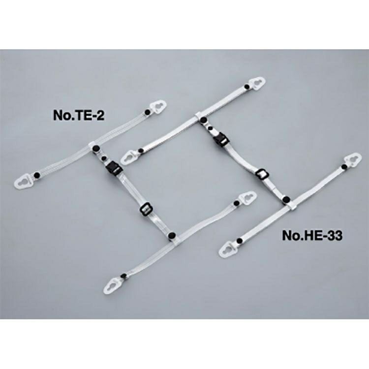TE-2 透明ビニール製ワンタッチ式あご紐 トーヨーセフティー ☆ | 道具