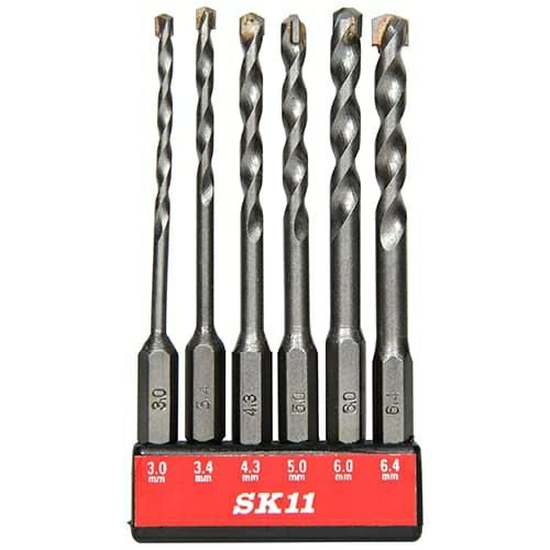 SICD-1 六角軸 コンクリートドリルセット 6本組 藤原産業(SK11) | 道具