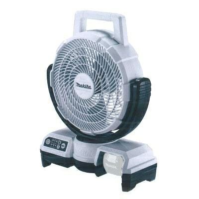 Makita ファン１８ボルトCF203DZ 2台 マキタ（makita） CF203DZ (青/白)+ BL1860B 18V充電式ファン 2点