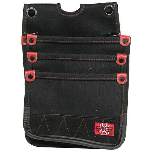 SPD-ML02 鳶用帆布腰袋 3段 SK11(藤原産業) | 道具屋オンライン