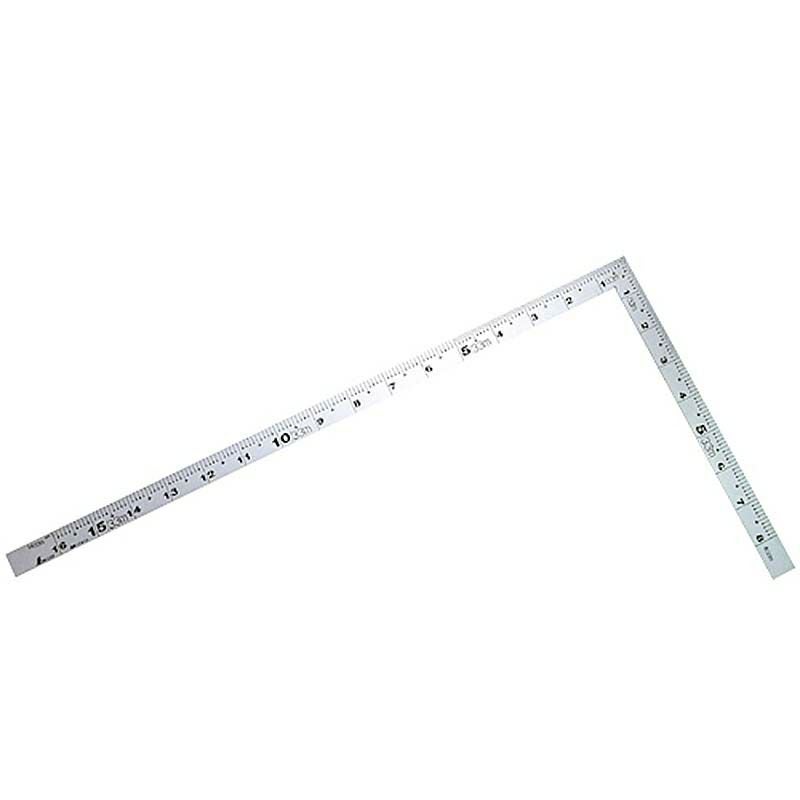 13005 直尺 シルバー 15cm 赤数字入 JIS シンワ測定 ☆ | 道具屋オンライン