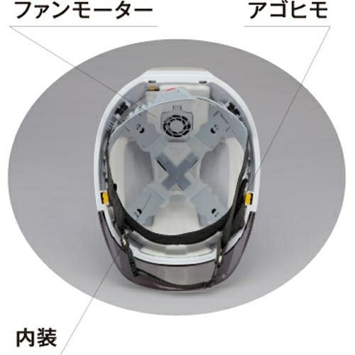395F 送風機内蔵ヘルメット トーヨーセフティー | 道具屋オンライン
