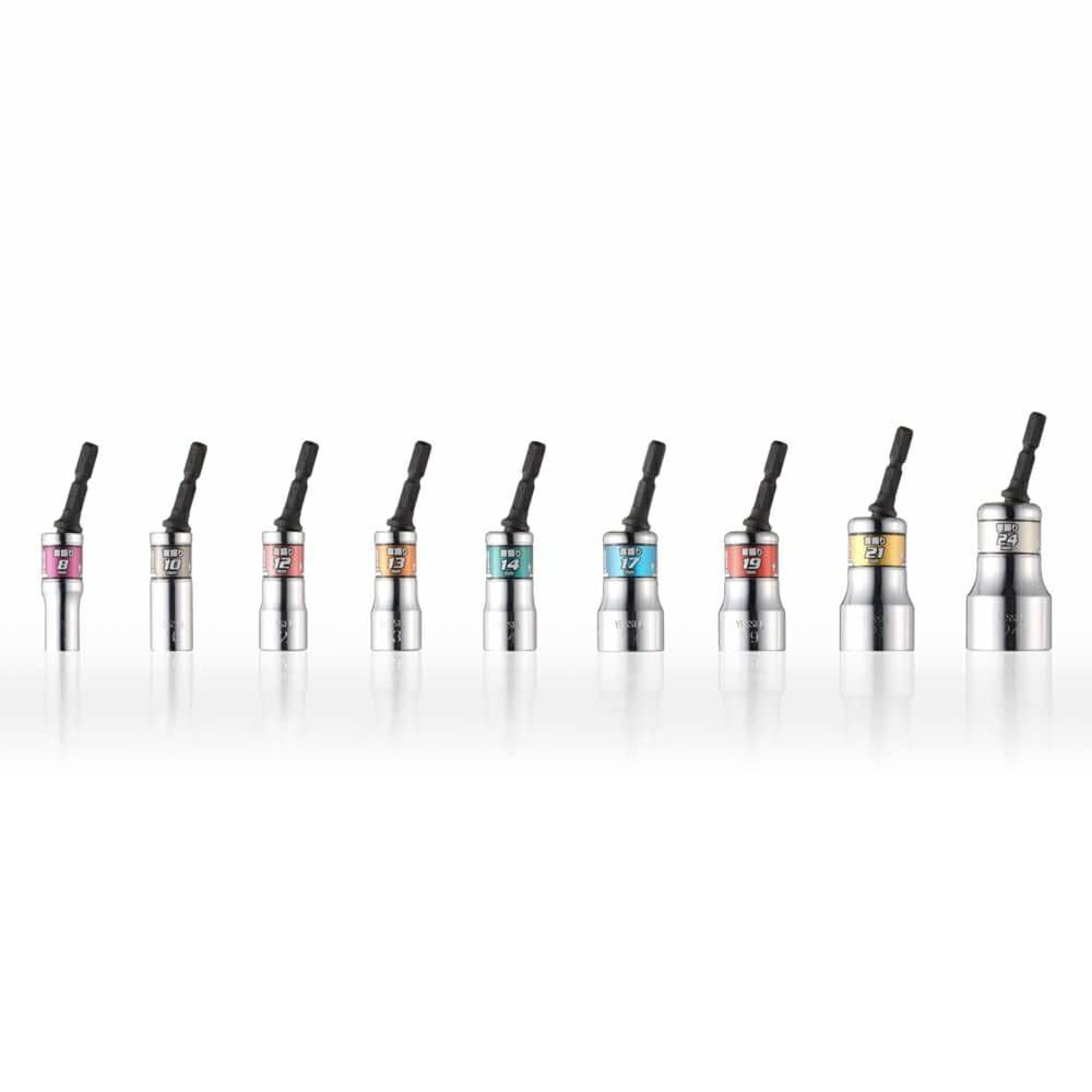 VESSEL ベッセル 首振りソケット 5個セット 10mm～17mm【野田愛宕店】【店頭取引限定】【未使用】ITFU51I2W77K 首振りソケット No.WA201711(対辺17×113) | 製品情報 | 株式会社