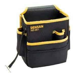 DENSAN ND-861 腰袋 黒/緑 ND-861 電工キャンバスハイポーチ ジェフコム(デンサン JEFCOM) | 道具