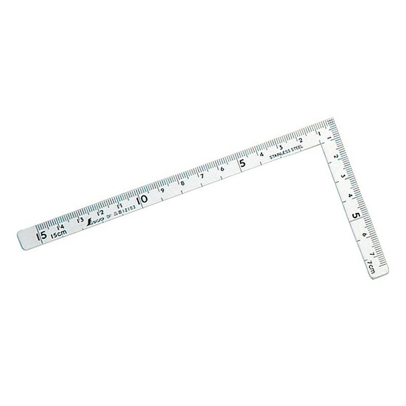 ブルートン商品 12103 曲尺小型 五寸法師 ステン 15×7.5cm 表裏同目 シンワ測定