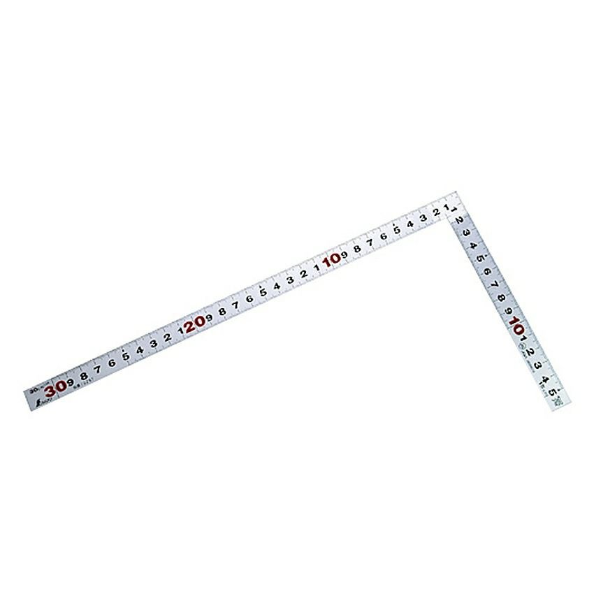 13005 直尺 シルバー 15cm 赤数字入 JIS シンワ測定 ☆ | 道具屋オンライン