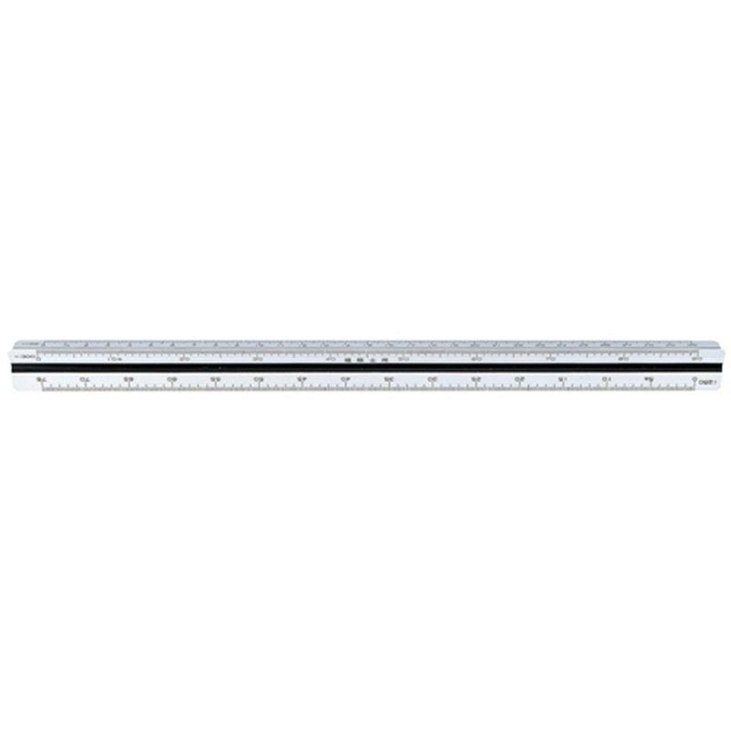 74962 三角スケール B-30 30cm 建築士用 シンワ測定 ☆ | 道具屋オンライン
