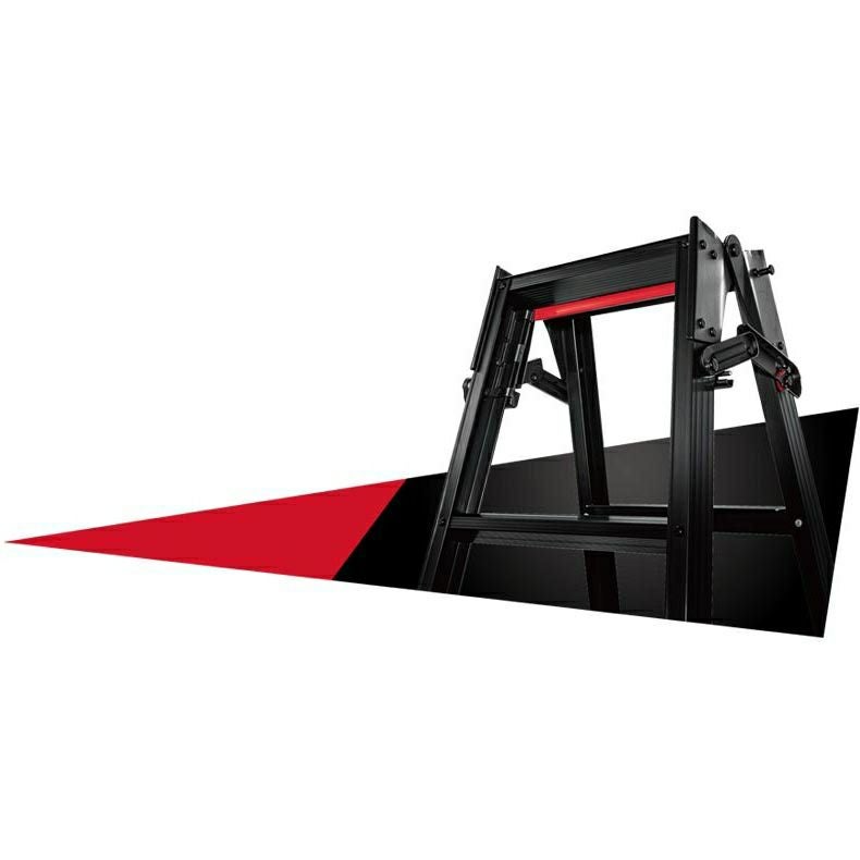 RYZB 脚部伸縮兼用脚立(BLACK LABEL) 黒 長谷川工業 メーカー直送品