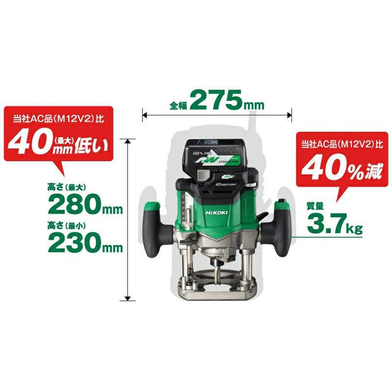 M3612DA コードレスルータ 36V ハイコーキ(日立工機) | 道具屋 M3612DA コードレスルータ 36V ハイコーキ(日立工機) | 道具屋