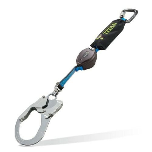 タイタン 新規格 リーロックミニ 安全帯シングルランヤード HL-HS-130型 HL-HS-130-CC リーロックミニ シングルランヤード タイタン | 道具屋