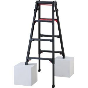 RHB はしご兼用脚立(BLACK LABEL) 黒 長谷川工業 メーカー直送品