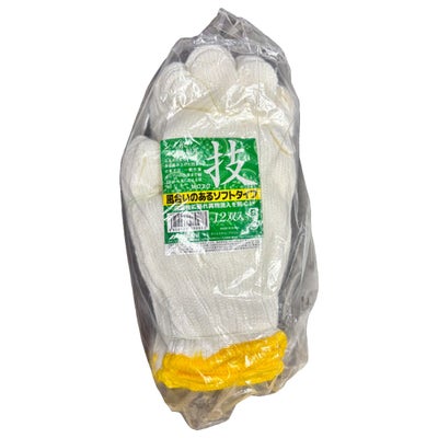 202905 ｢技｣シノ軍手 ゲージ 12双入 ミタニ