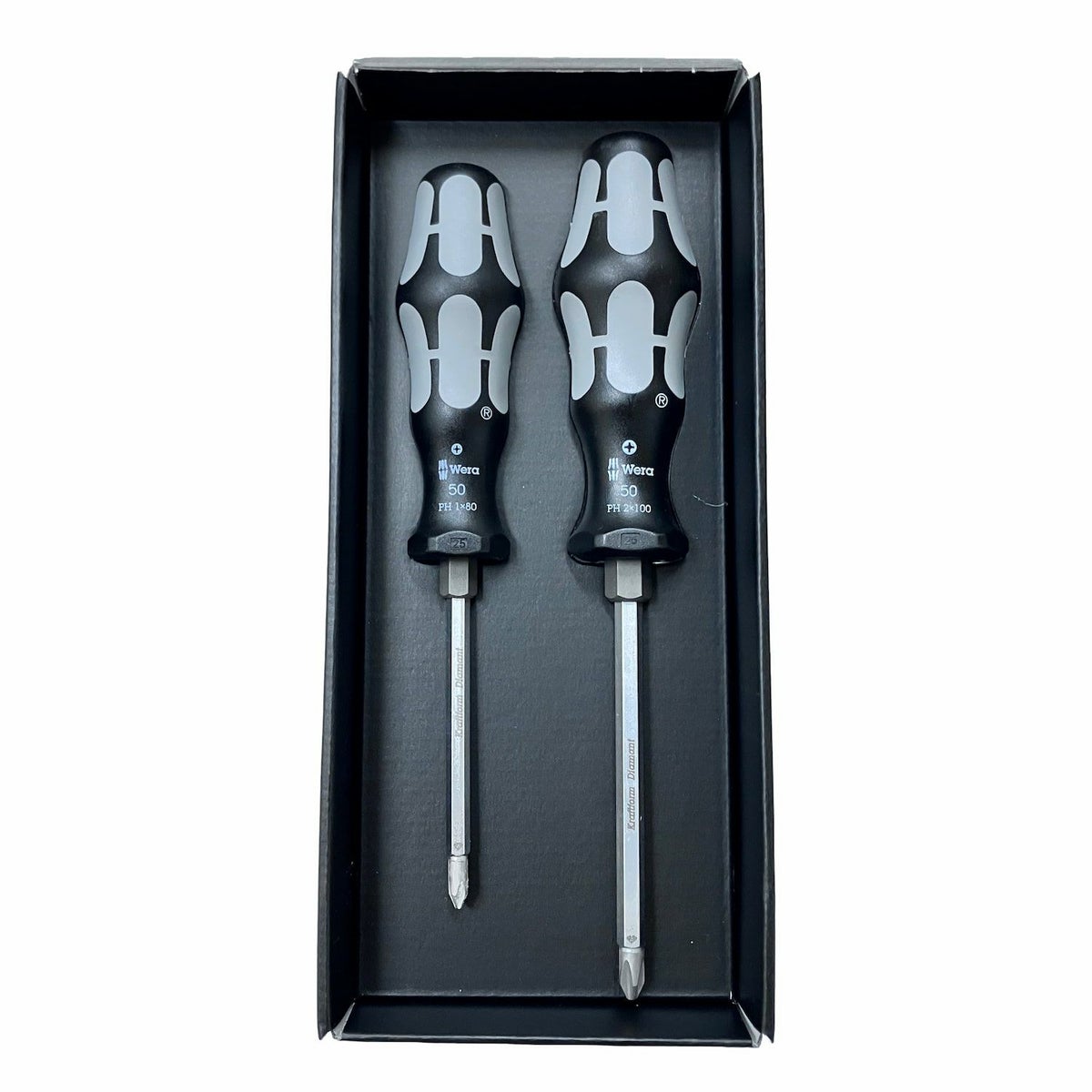 Weraダイヤモンドドライバー2本組 限定シャドウブラック