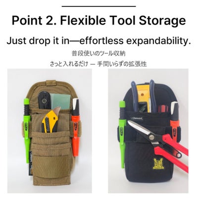 Dura413 ミニクイックドロップポーチ(TOOKDAM mini) デュラワークの画像